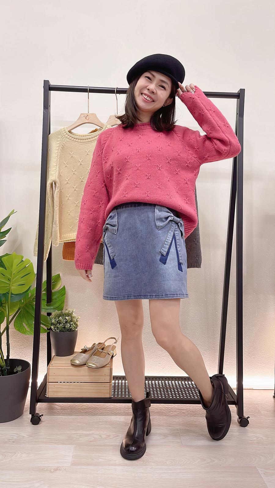 (D3586)Knitted Top