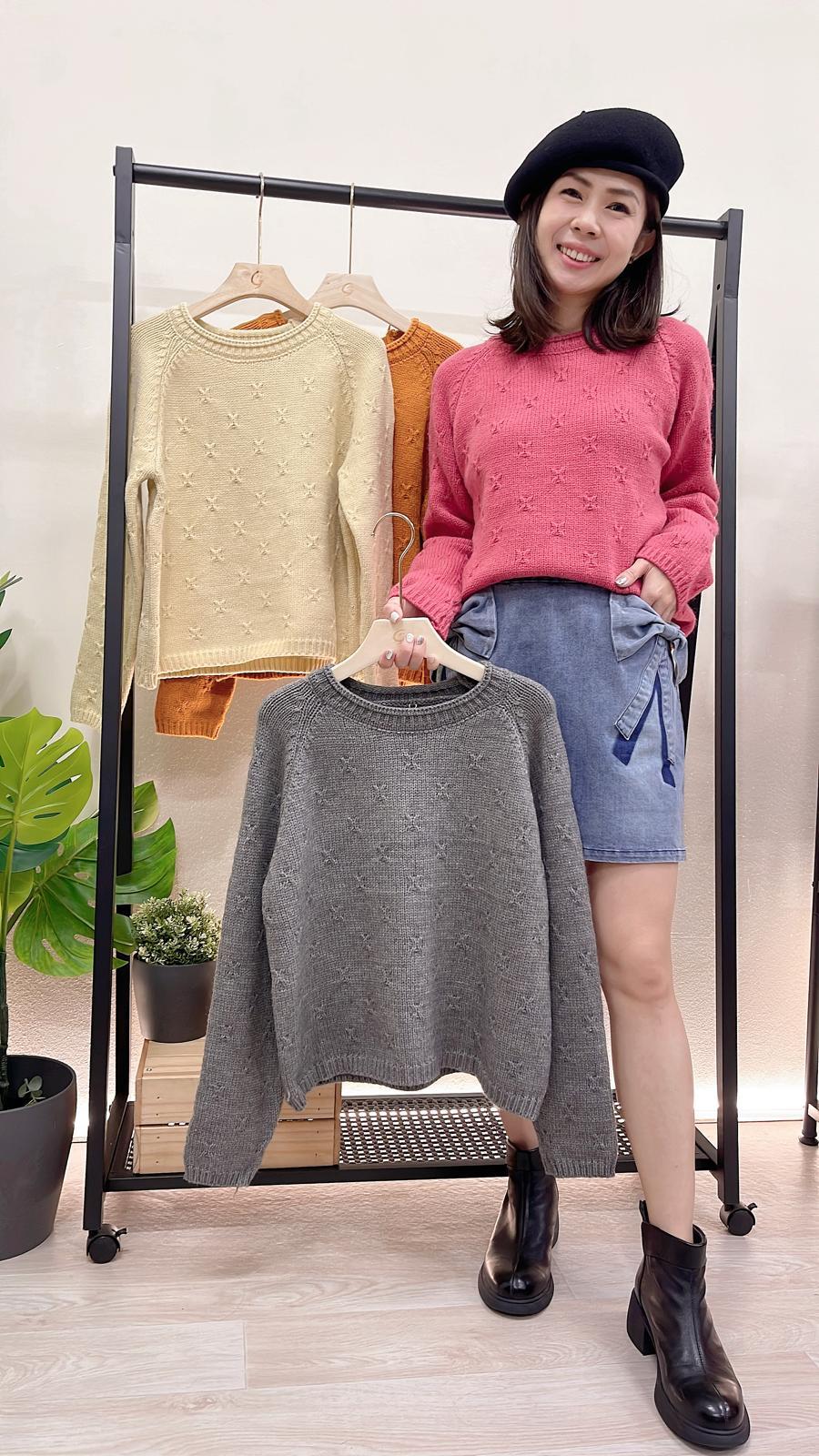 (D3586)Knitted Top