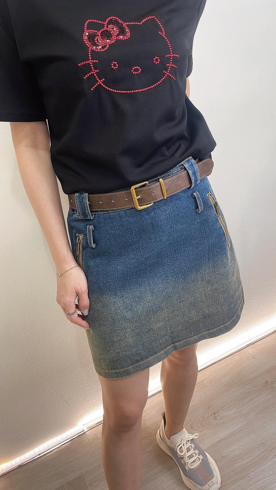 (D2003)Denim Skirt