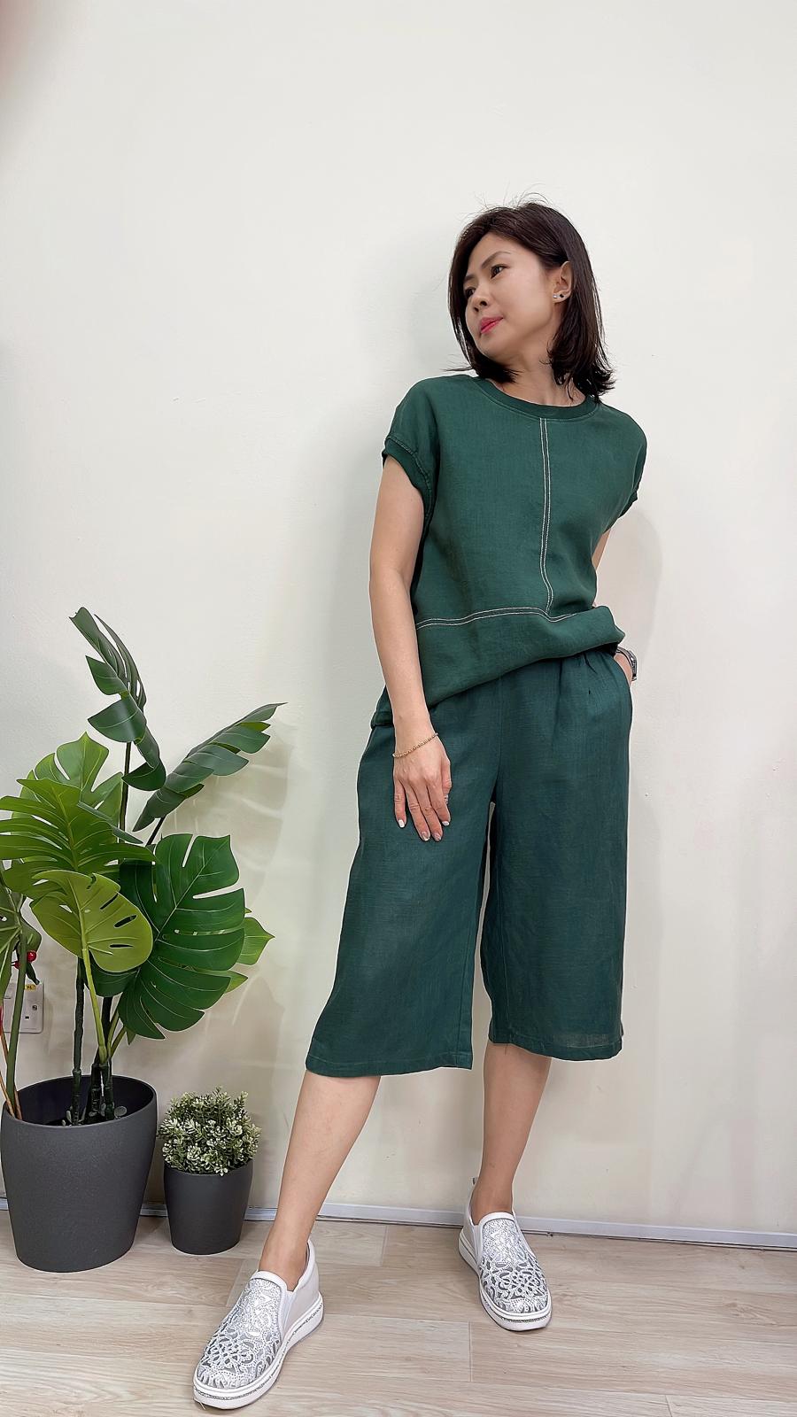 (D2053)Linen Pants