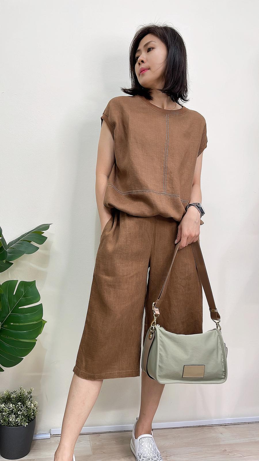(D2053)Linen Pants