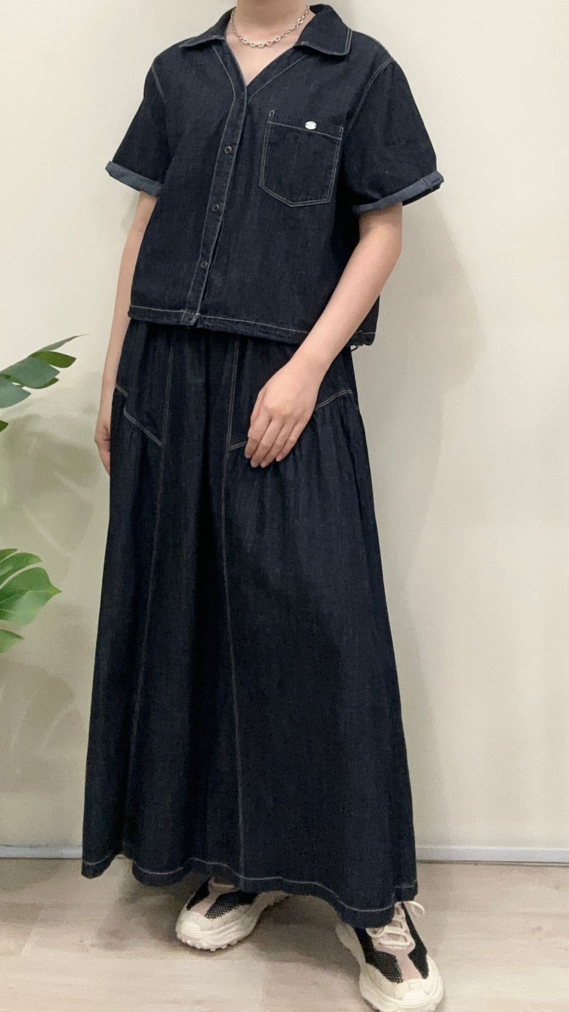 (D2064)Denim Skirt