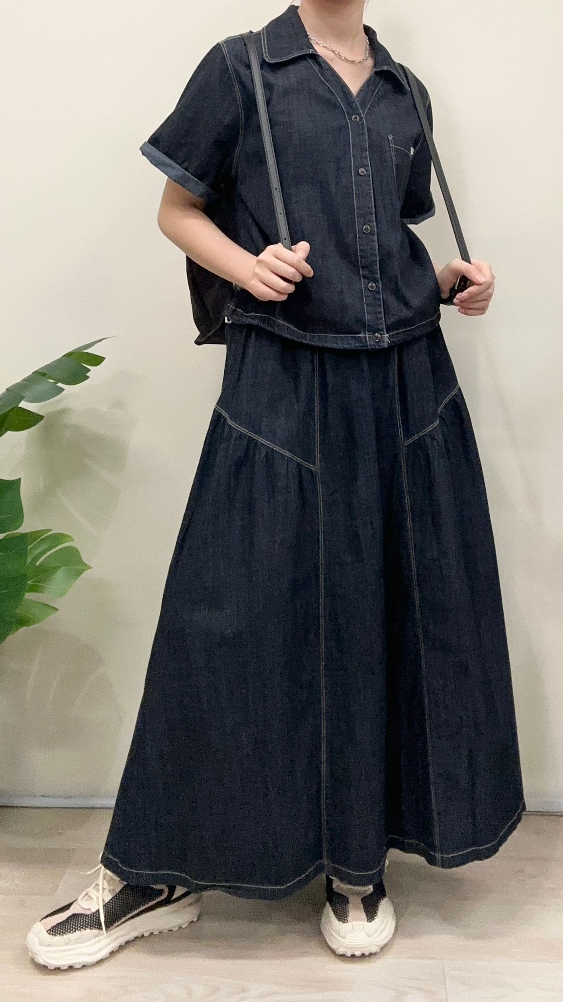 (D2064)Denim Skirt