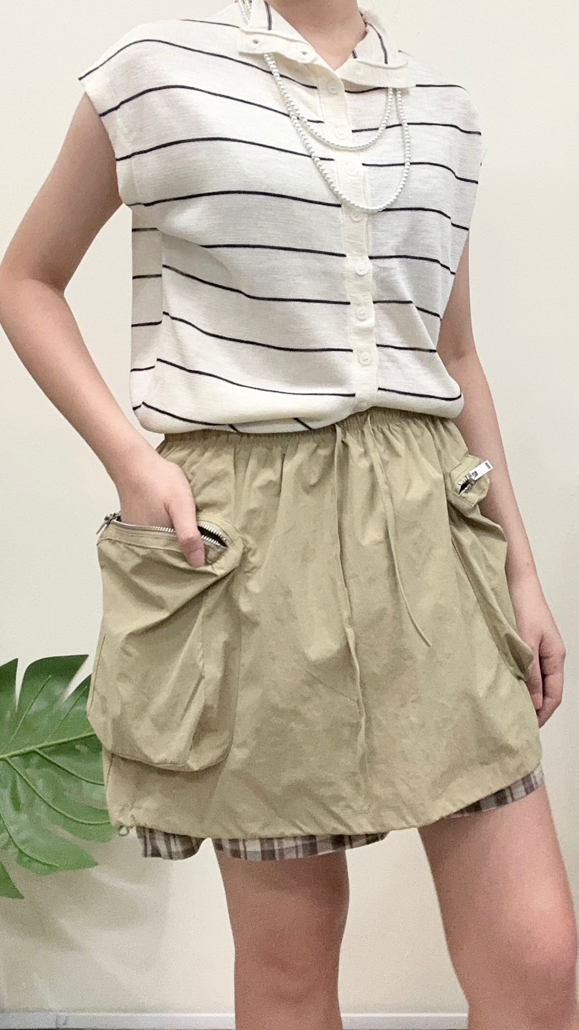 (D3900)Knitted Top