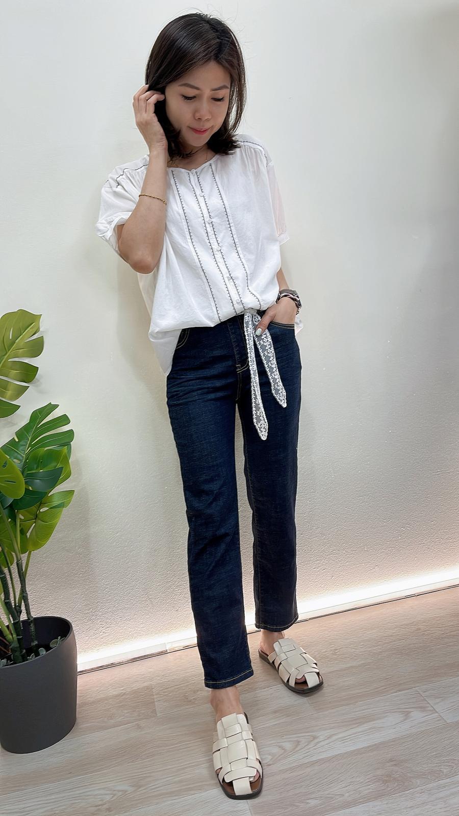 (D2105)Denim Pants