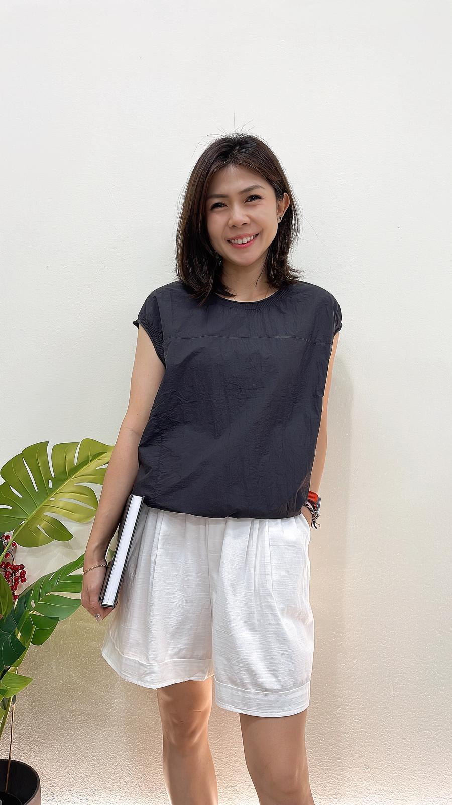 (D2116)Linen Cotton Shorts