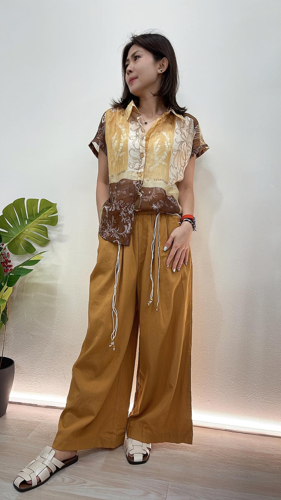 (D3938)Pattern Top
