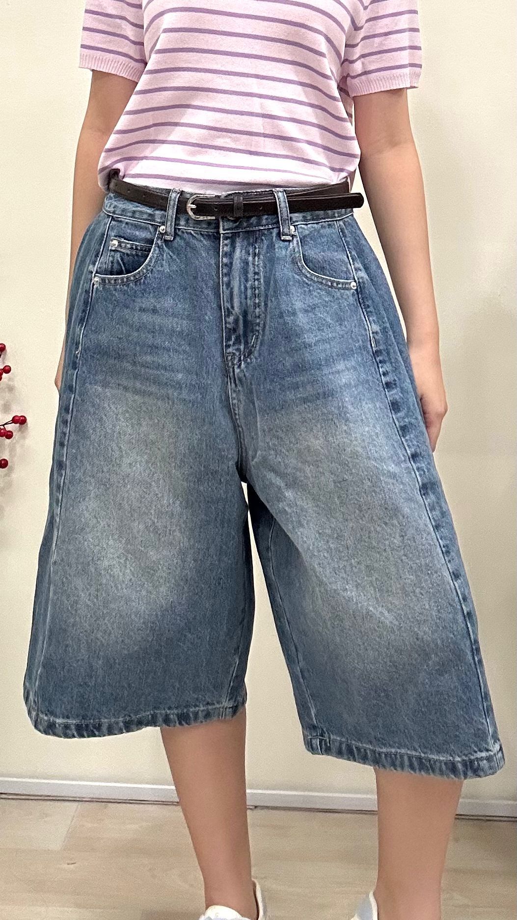 (D2130)Denim Pants