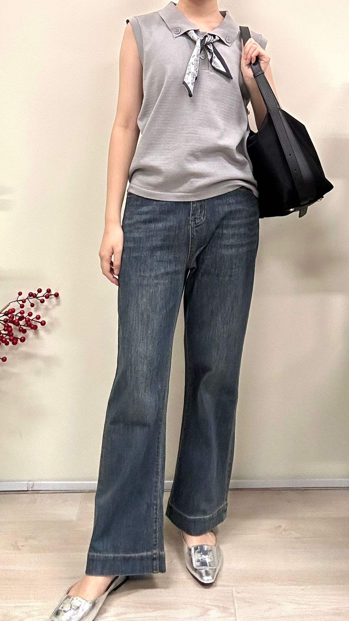 (D2135)Denim Pants