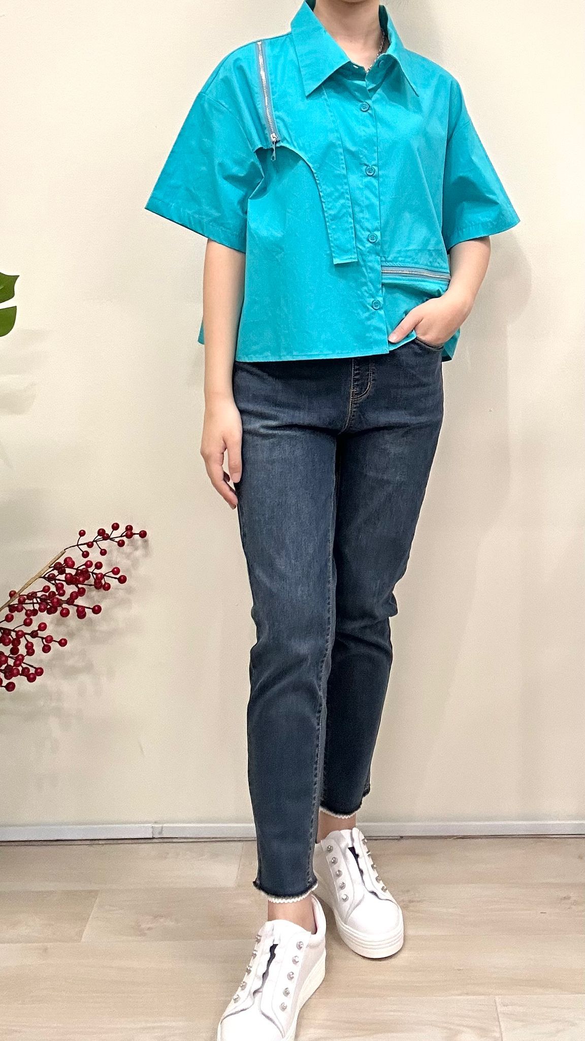 (D2150)Denim Pants