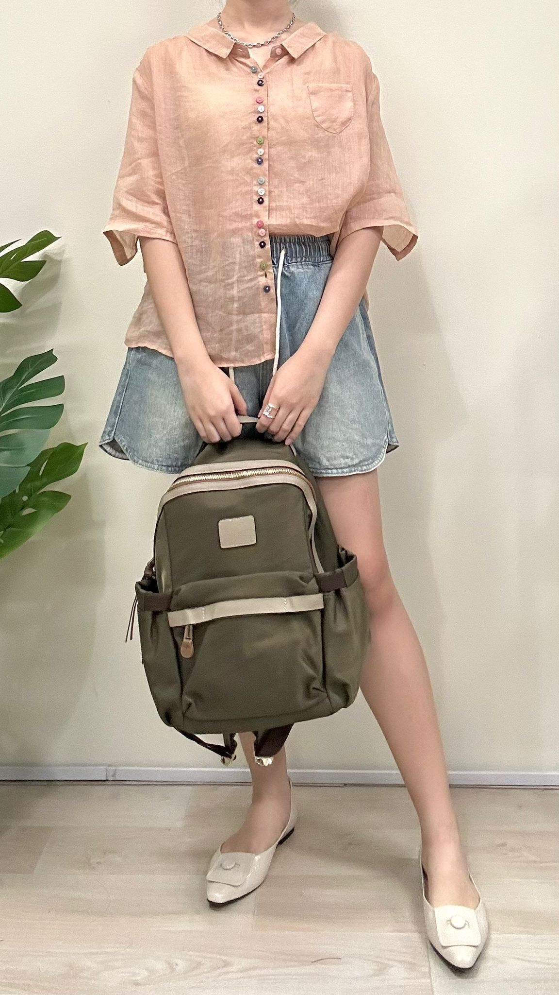 (D4015)Linen Top