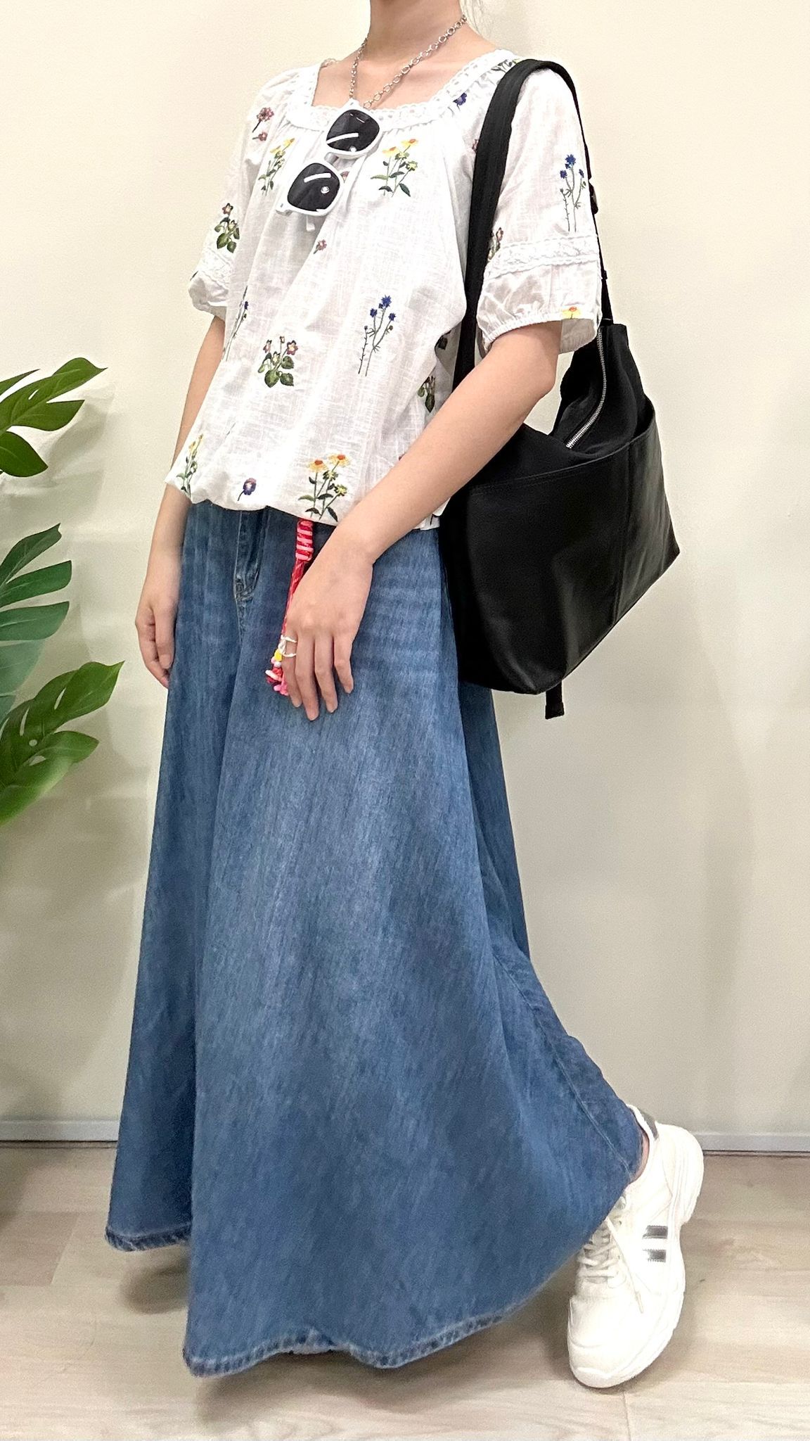 (D2171)Denim Skirt