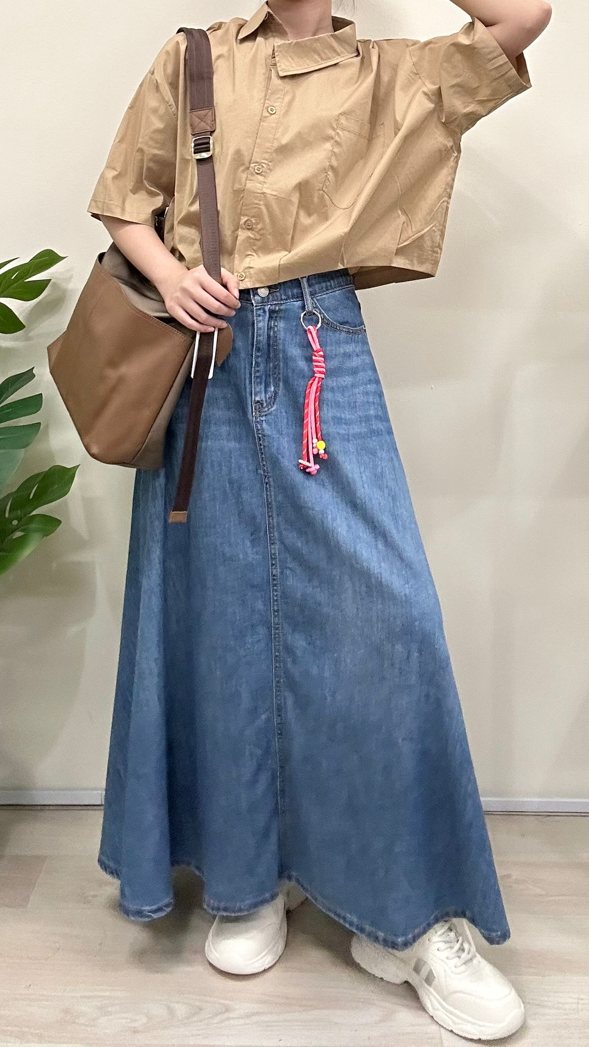 (D2171)Denim Skirt
