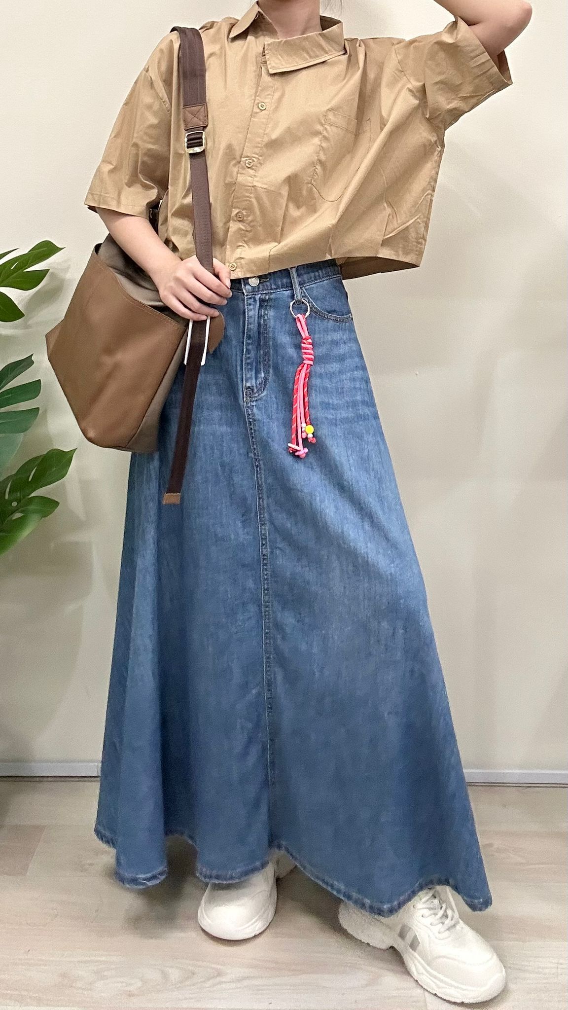 (D2171)Denim Skirt