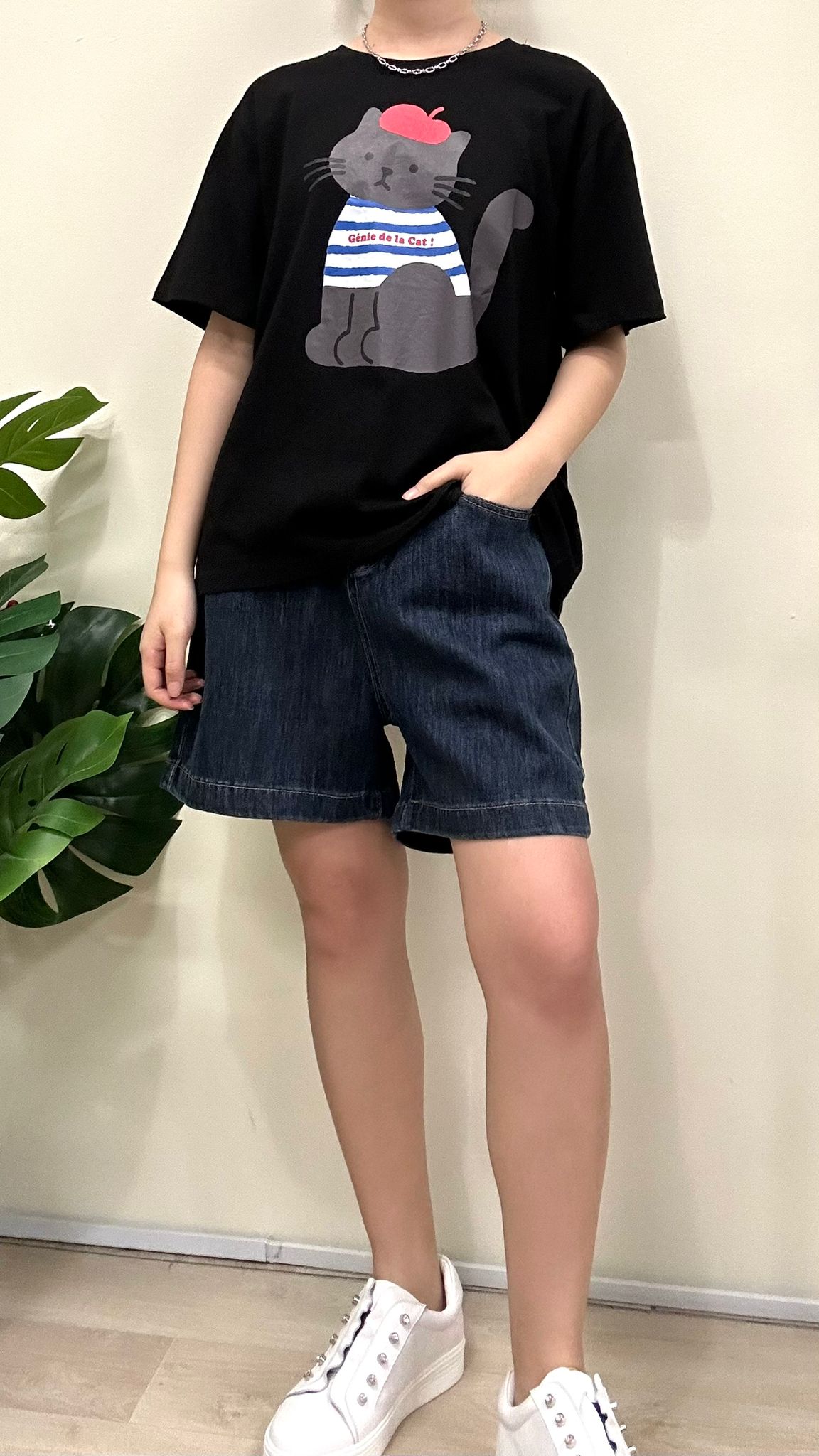 (D2139)Denim Pants
