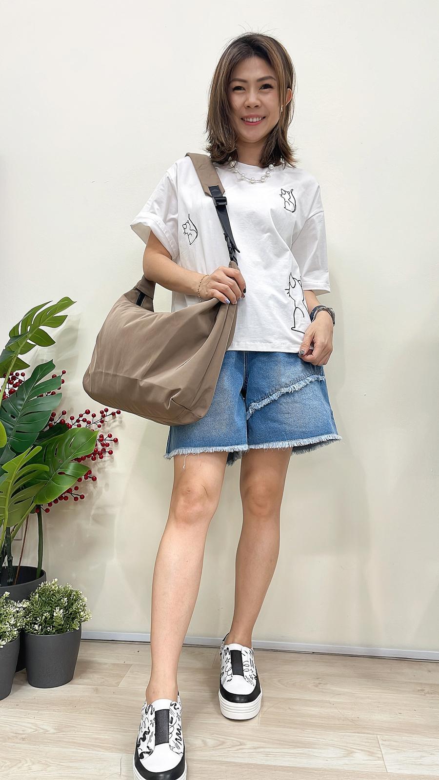 (D2159)Denim Shorts