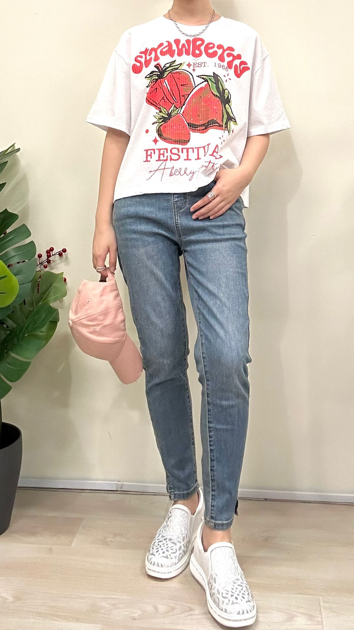 (D2196)Denim Pants