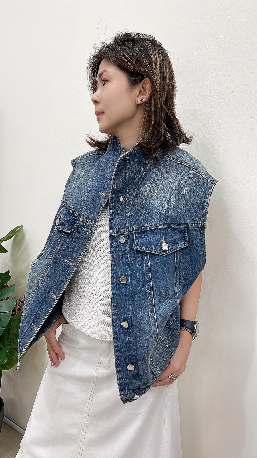 (D117)Denim Vest
