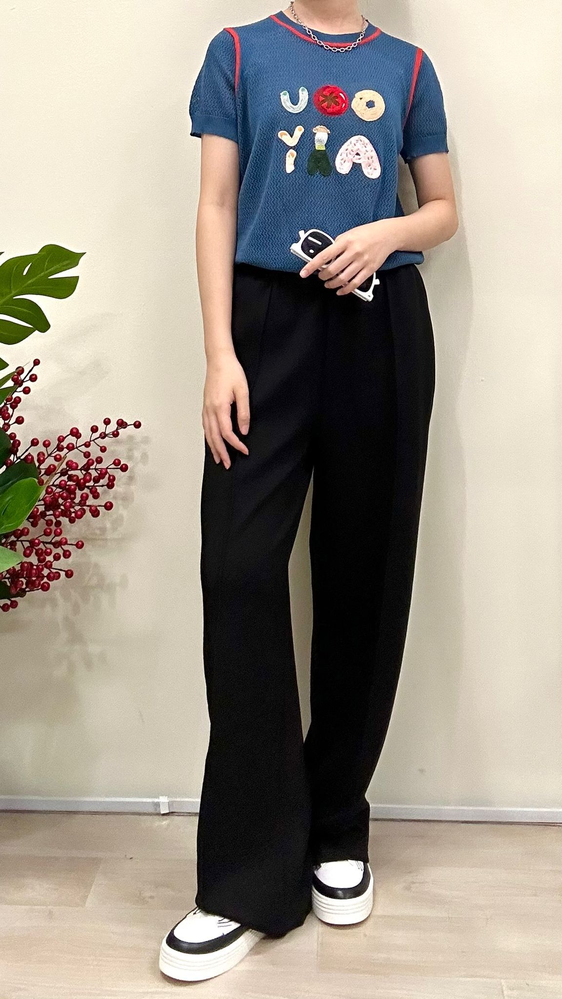 (D4059)Knitted Top