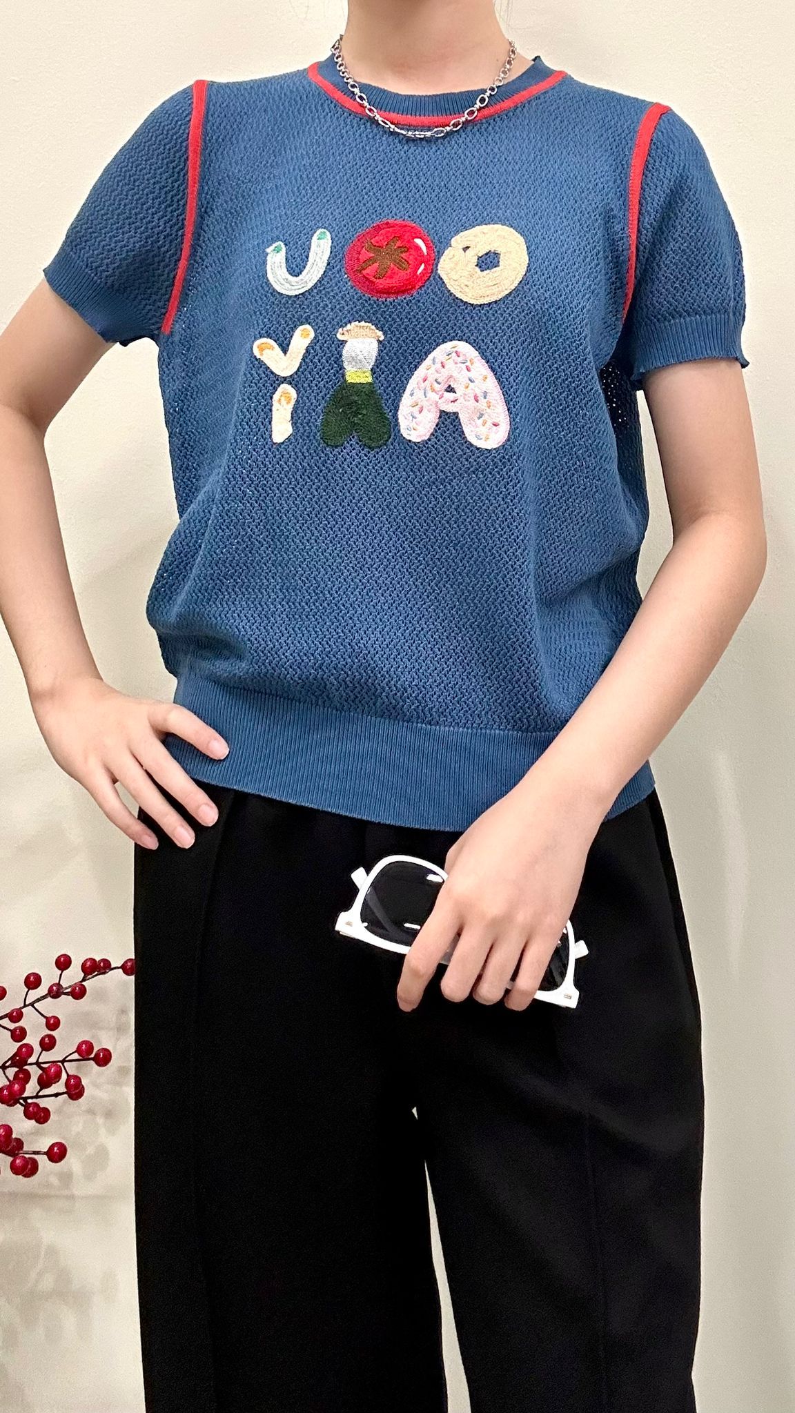 (D4059)Knitted Top