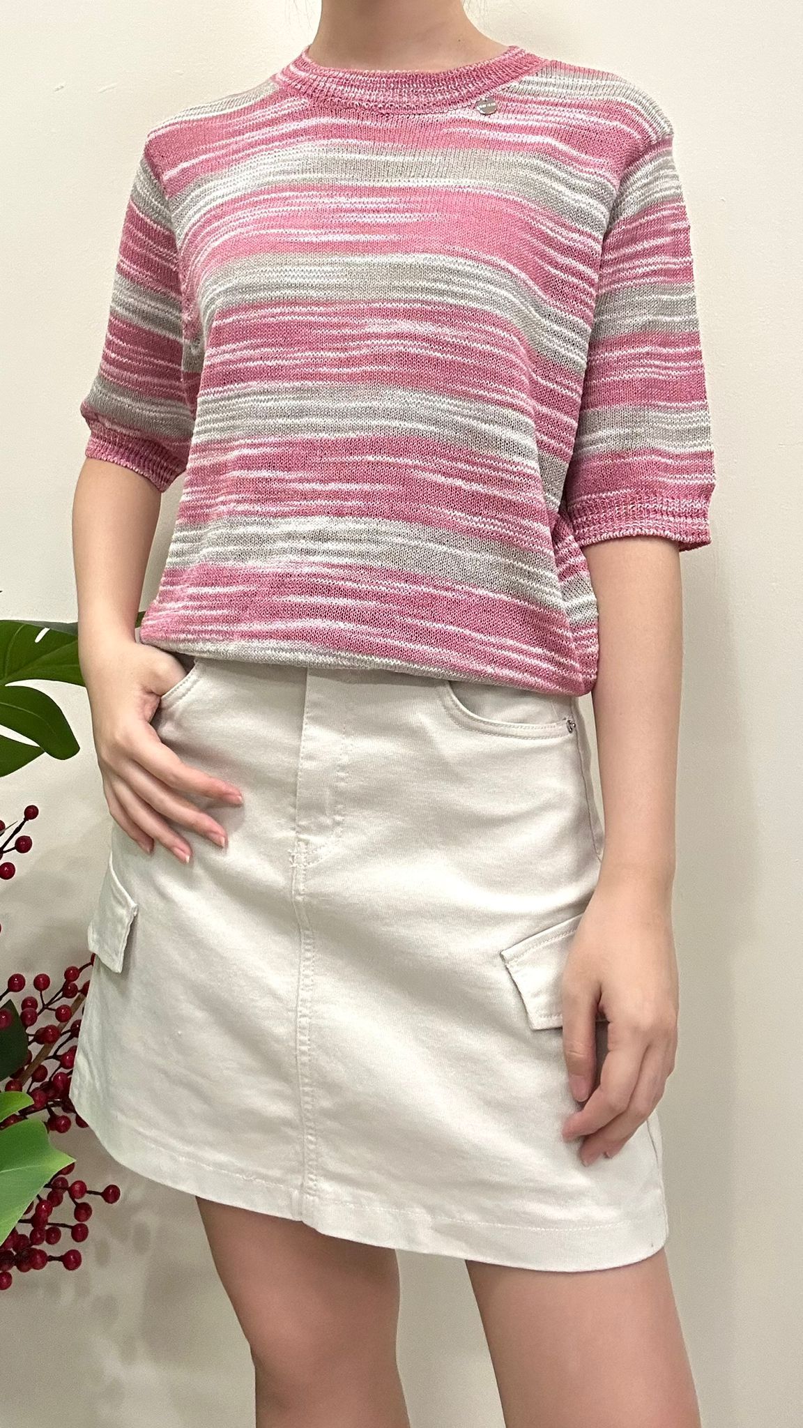 (D4150)Knitted Top