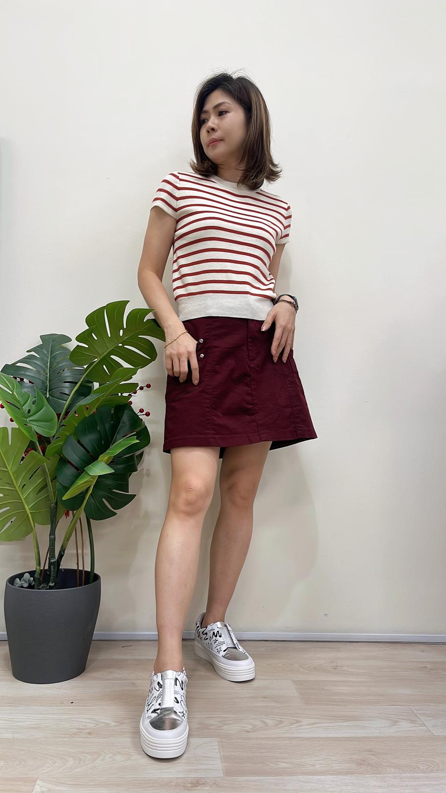 (D4164)Knitted Top