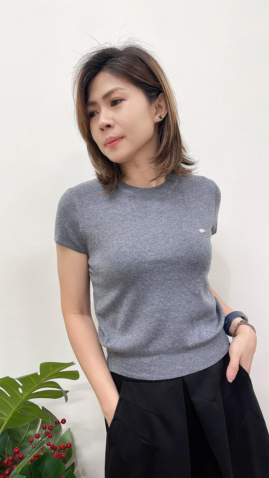 (D4164)Knitted Top