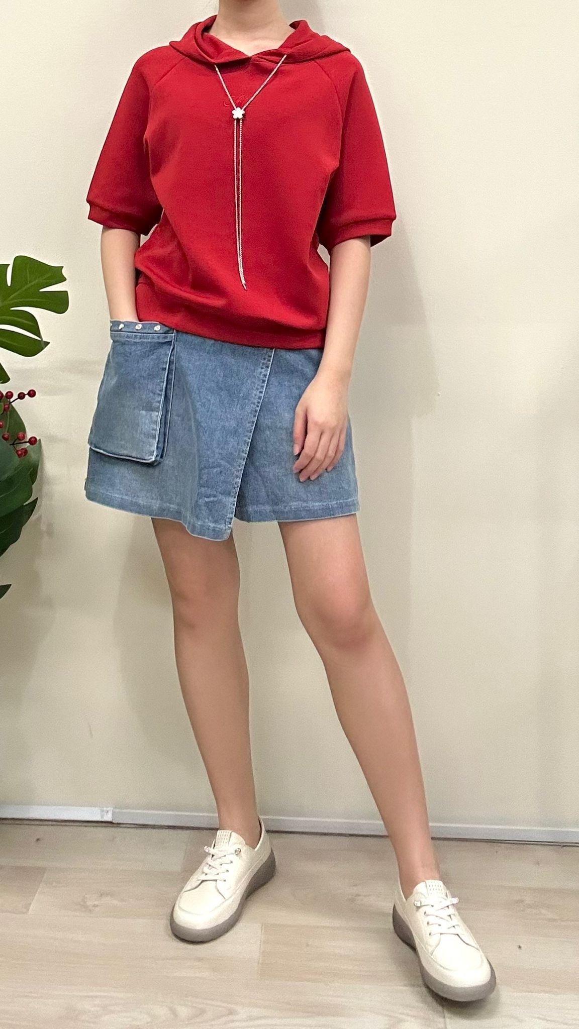 (D2238)Denim Shorts