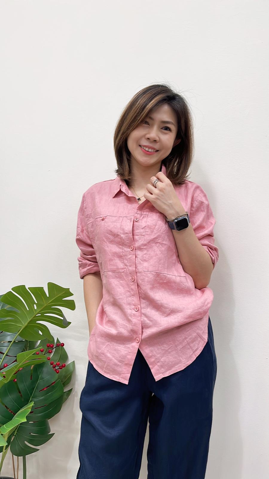 (D4179)Linen Top