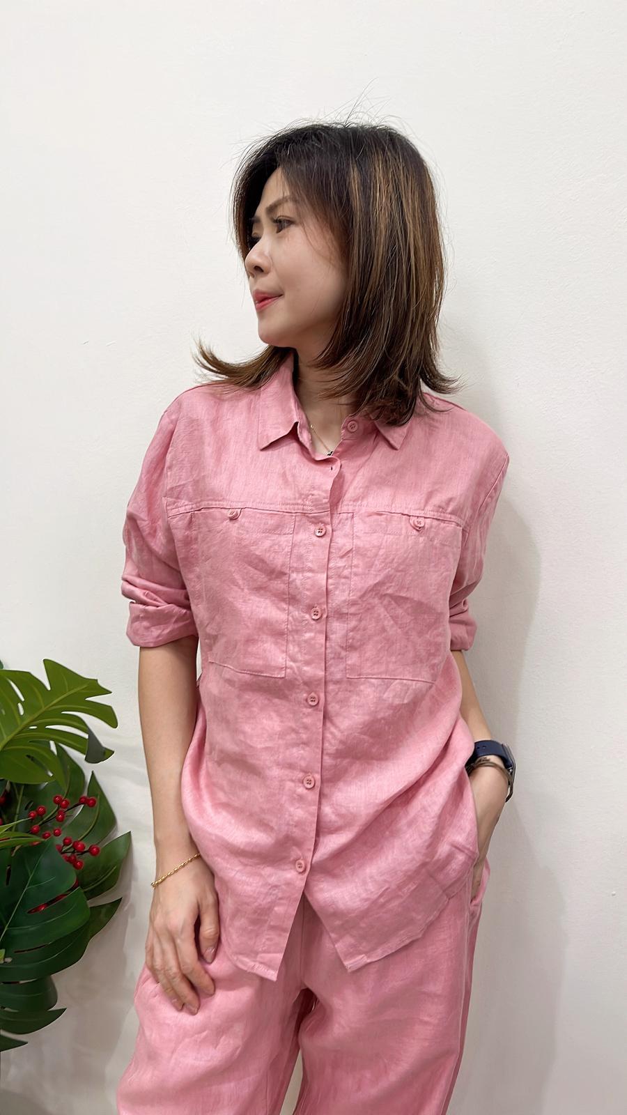 (D4179)Linen Top