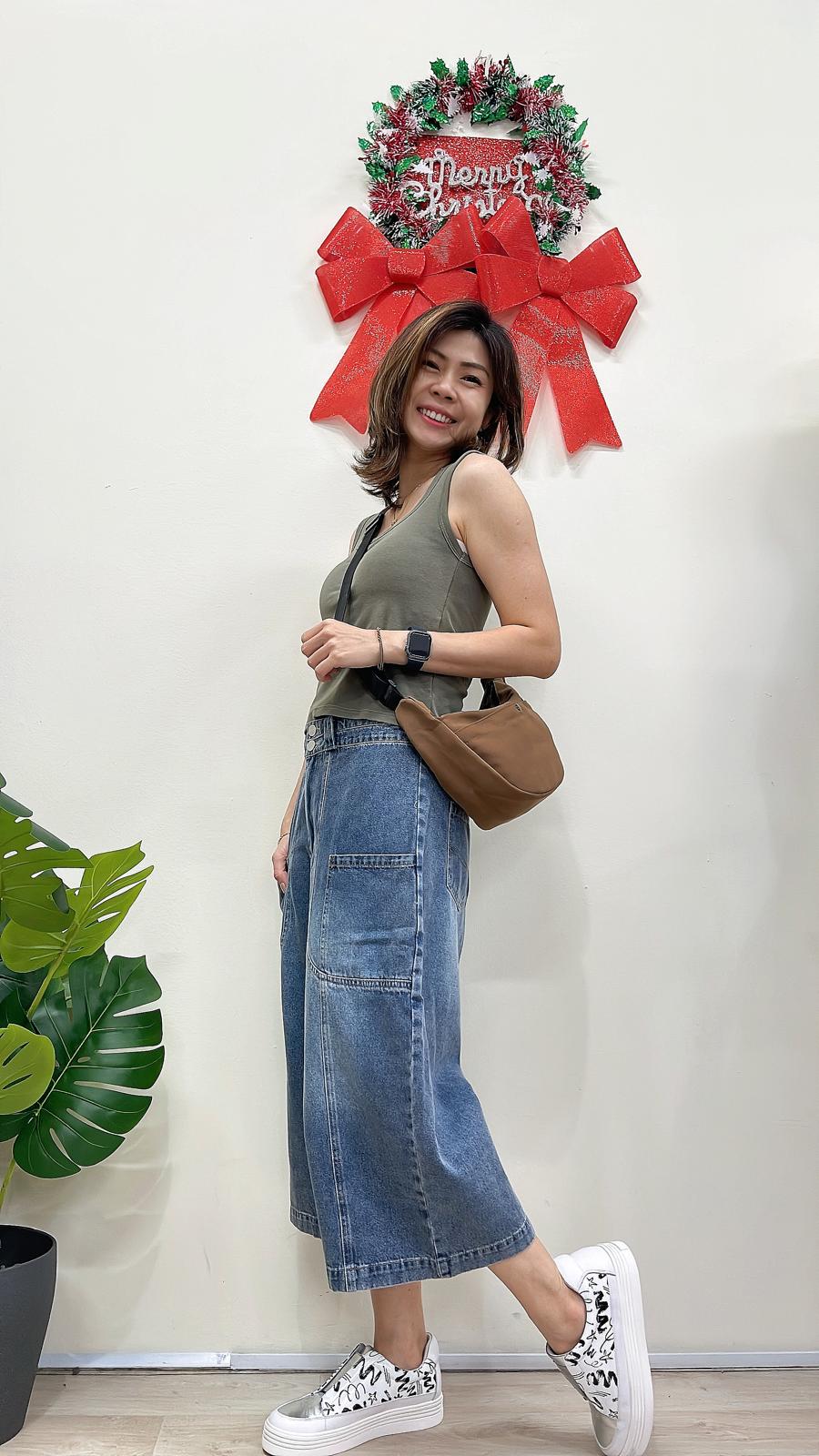 (D2250)Denim Pants