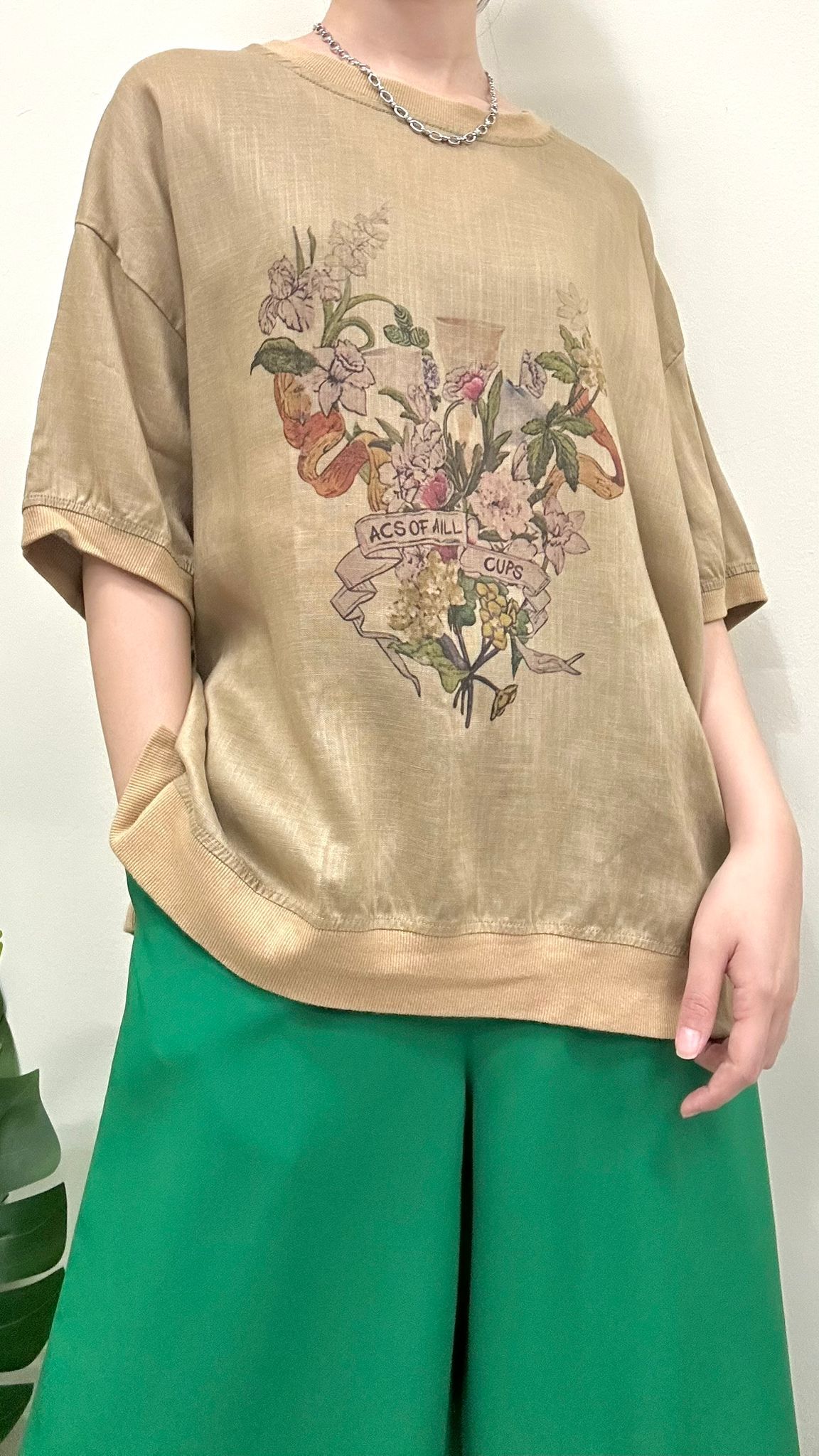 (D4183)Linen Top