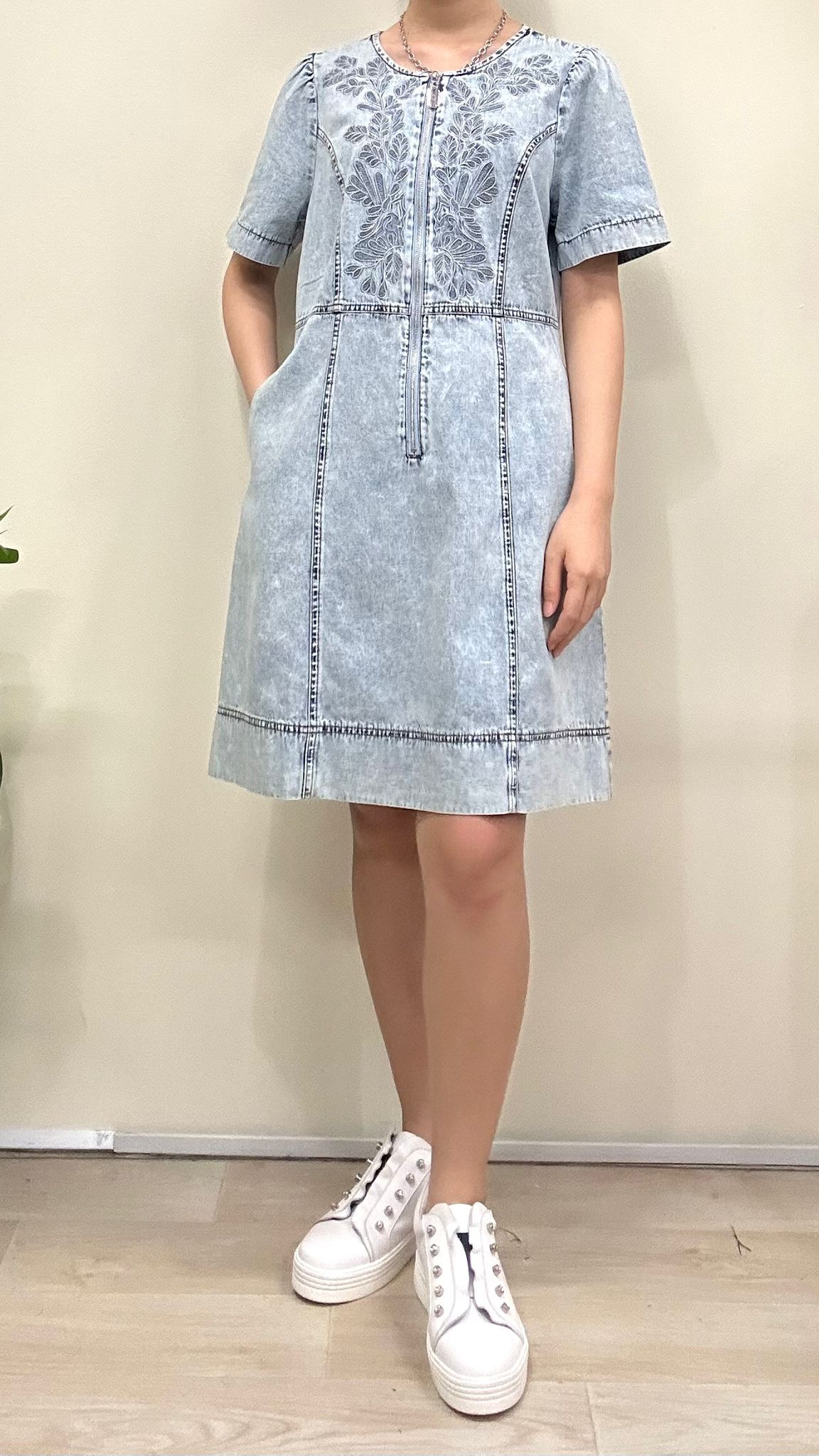 (D579)Denim Dress