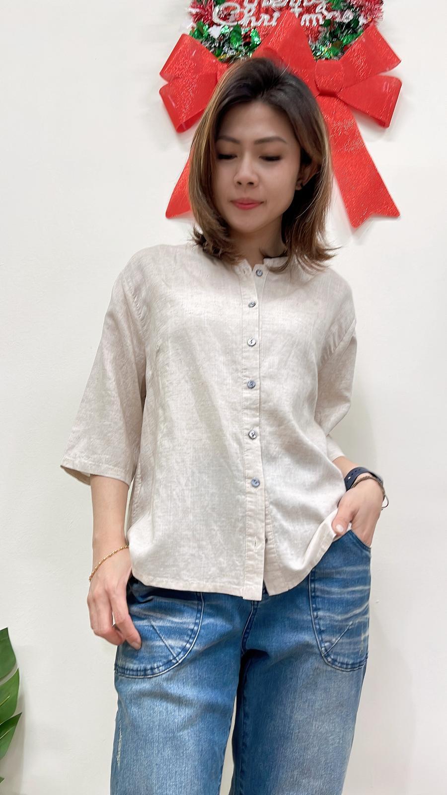 (D4209)Linen Top