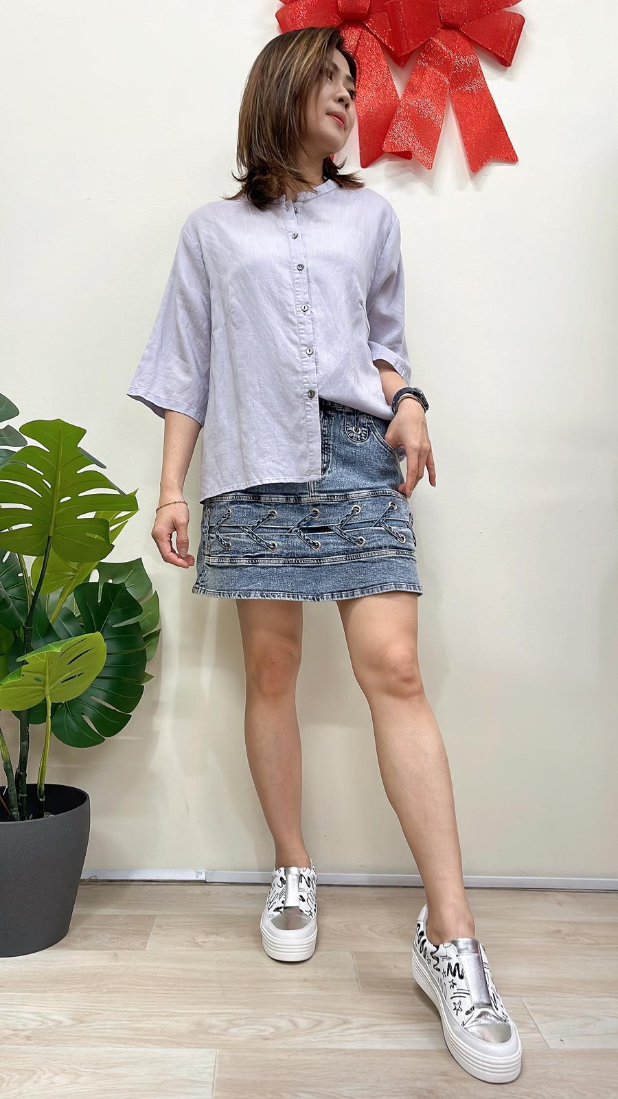 (D4209)Linen Top