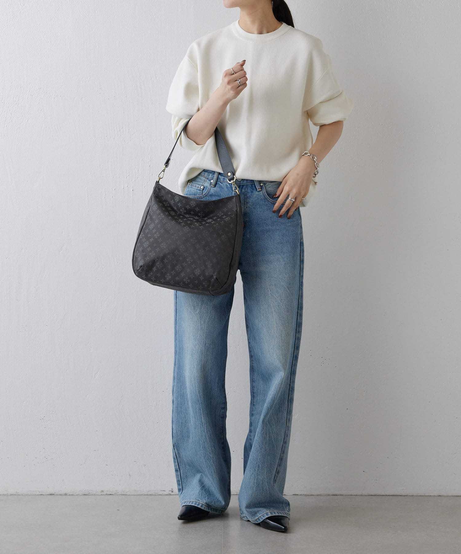 *4-6 WEEKS* (1178)Russet Large Shoulder Bag (Nylon Jacquard)