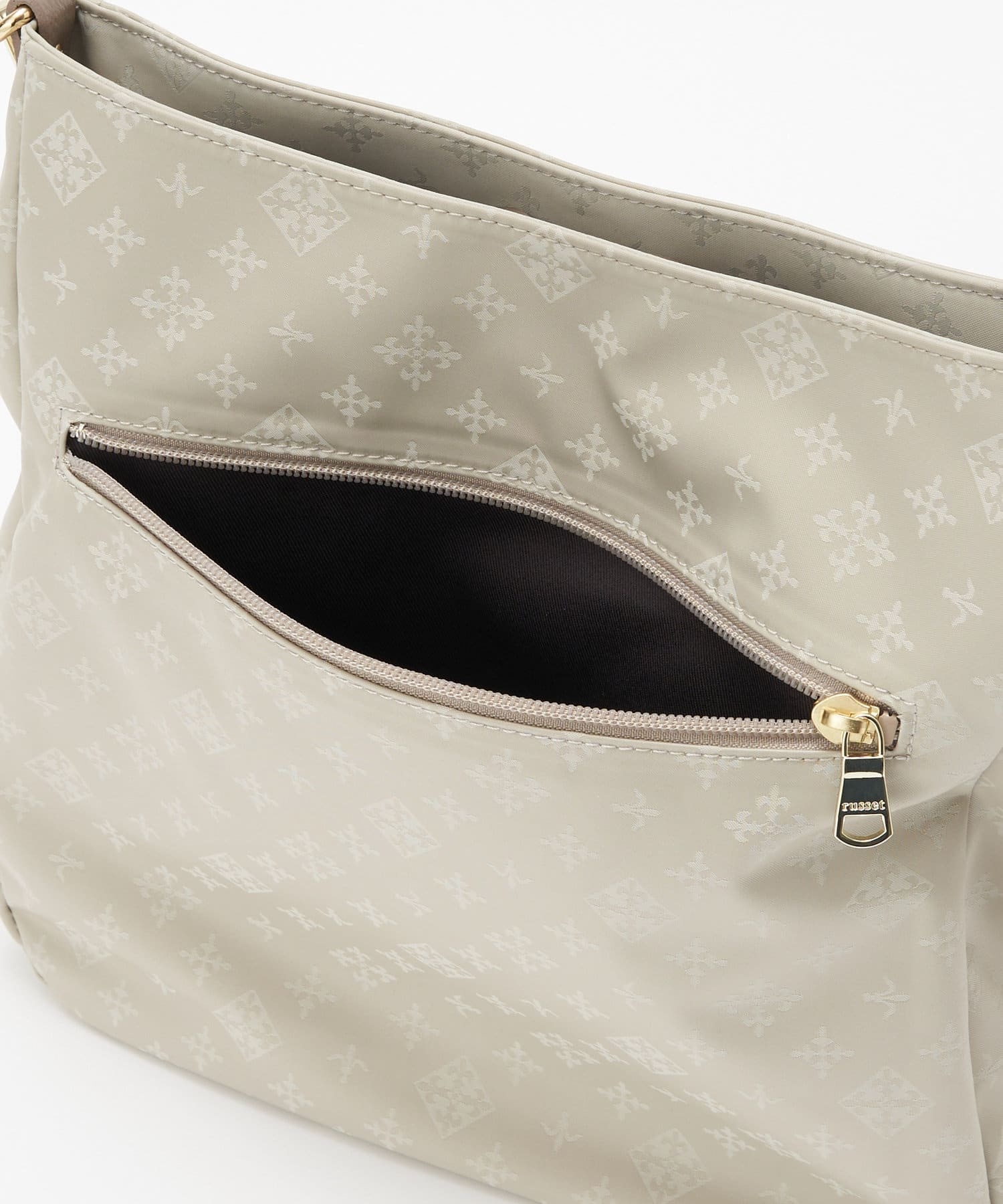 *4-6 WEEKS* (1178)Russet Large Shoulder Bag (Nylon Jacquard)