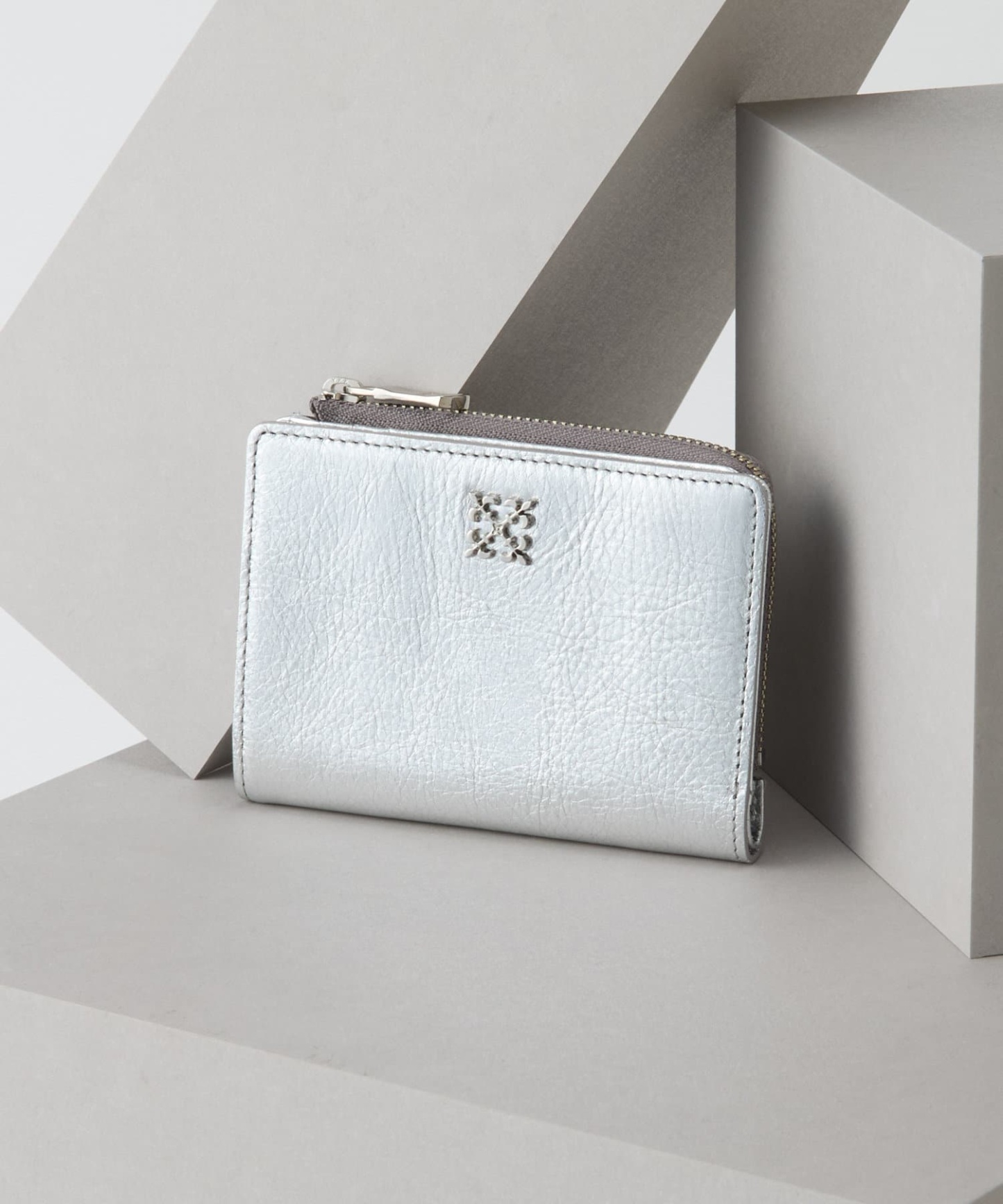 Russet Mini Monogram Plate Half Wallet