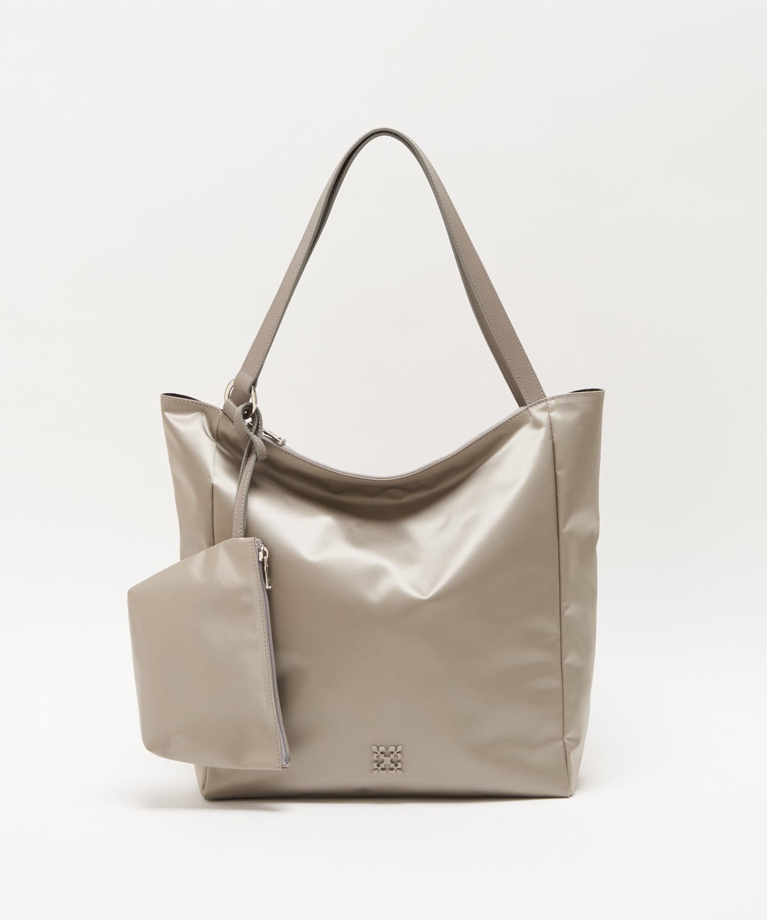 Russet Nylon big tote bag 