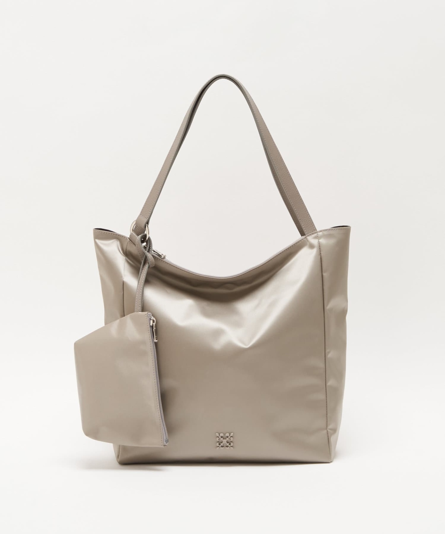Russet Nylon big tote bag 