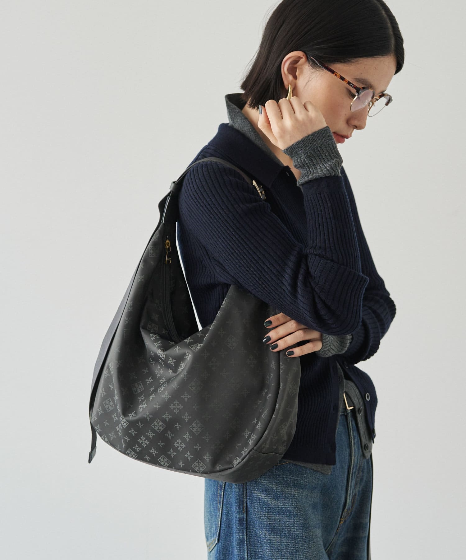 Russet Round Big Shoulder Bag