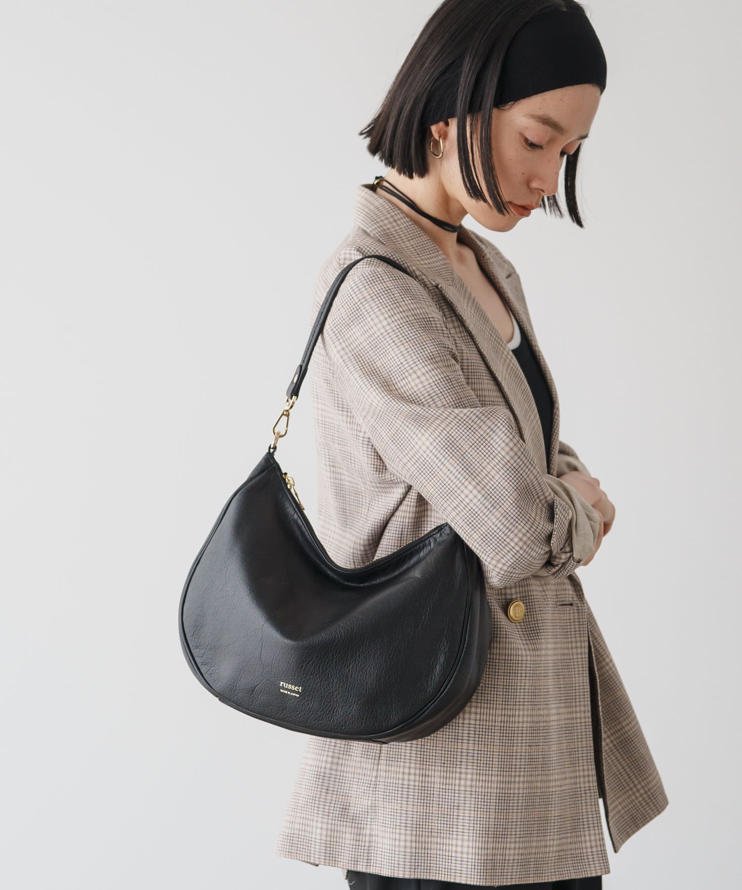 *4-6 WEEKS* (1447)Russet Soft leather 2-way shoulder bag