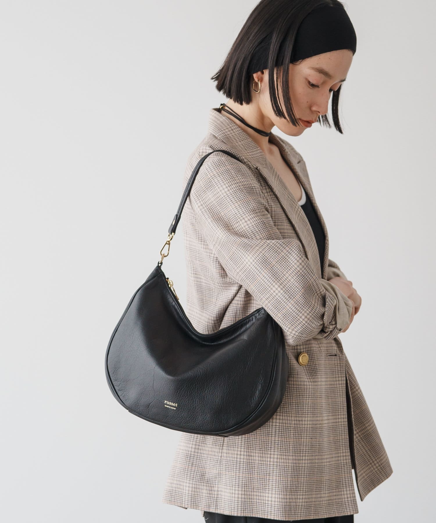 *4-6 WEEKS* (1447)Russet Soft leather 2-way shoulder bag