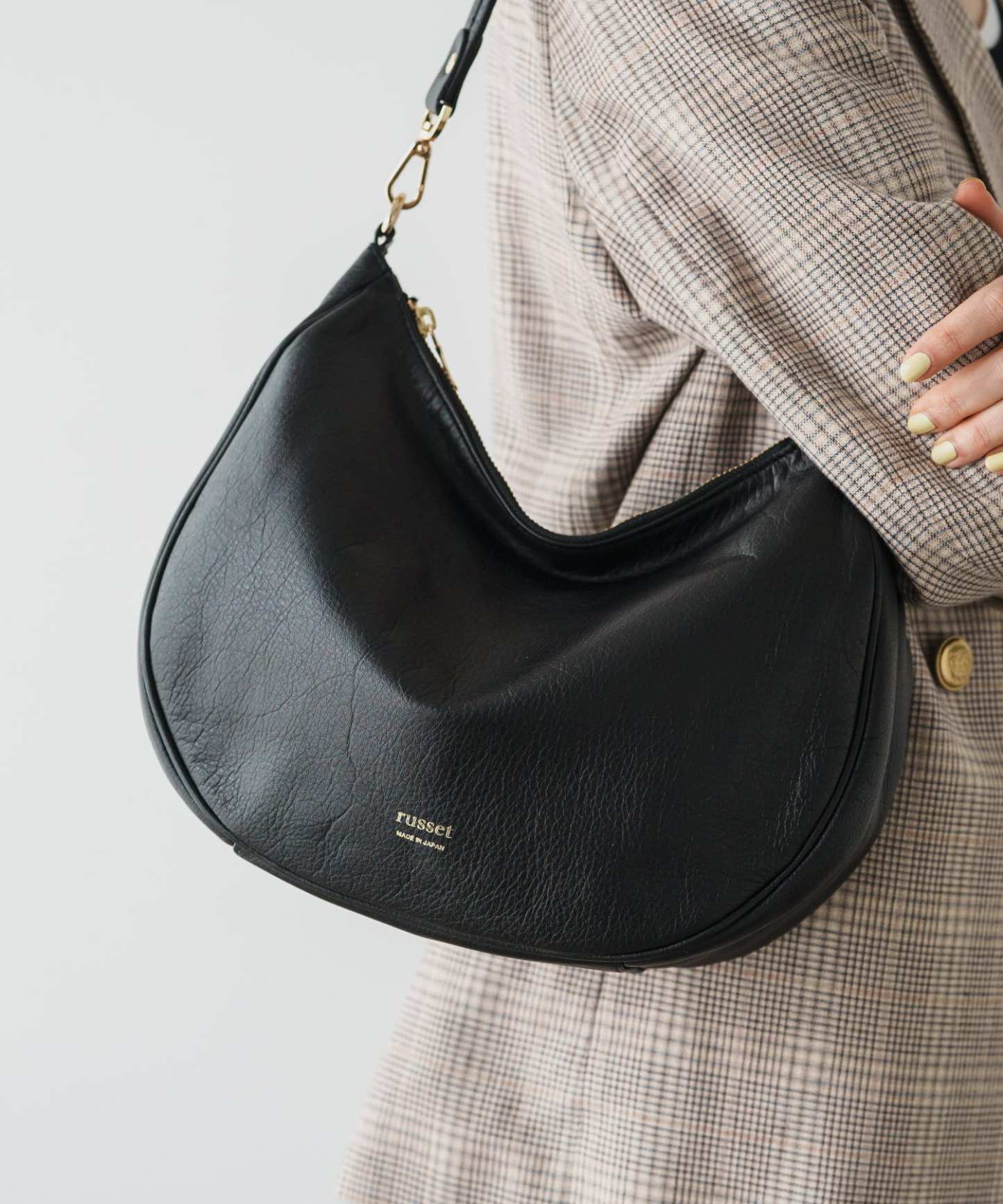 *4-6 WEEKS* (1447)Russet Soft leather 2-way shoulder bag