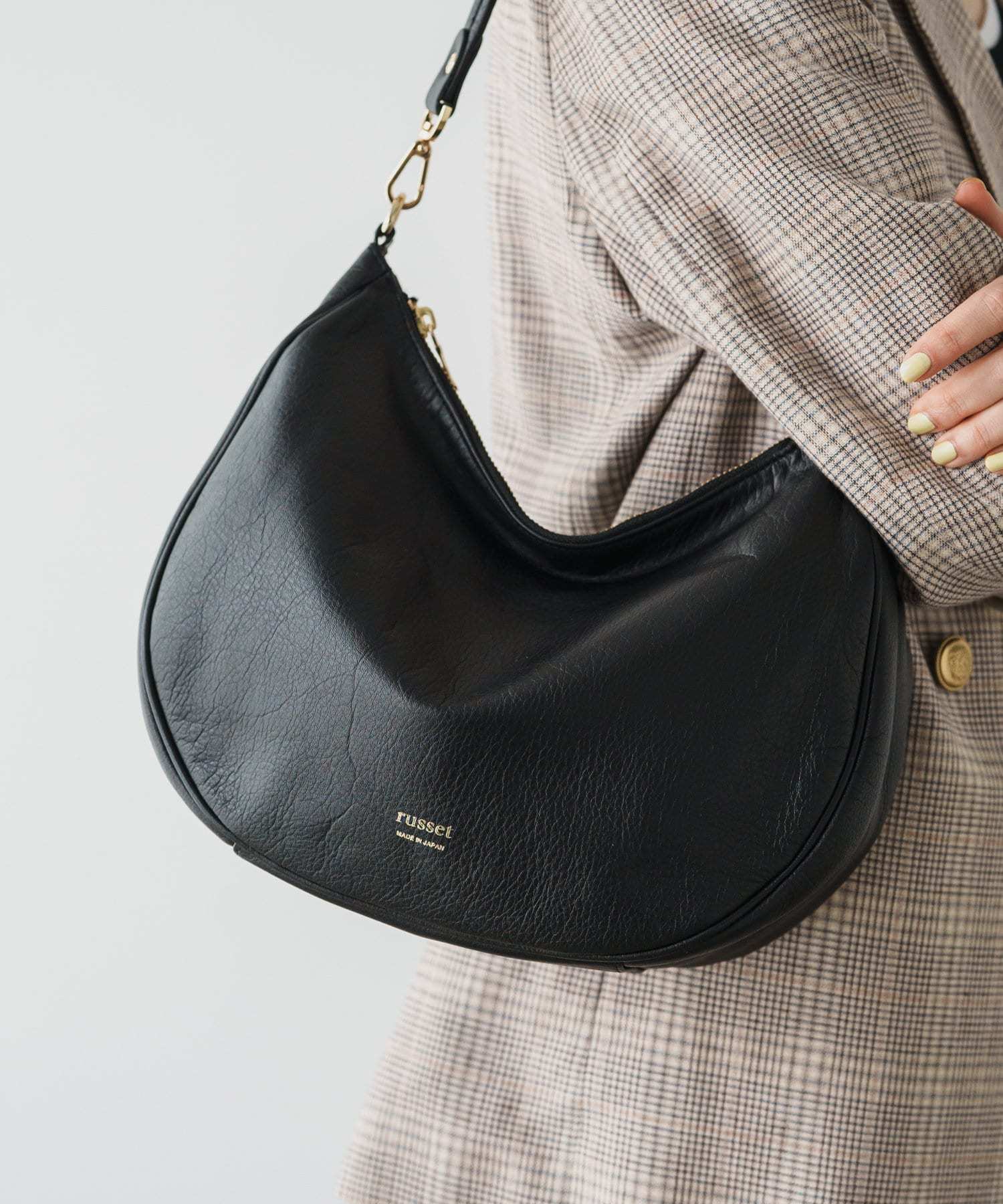 *4-6 WEEKS* (1447)Russet Soft leather 2-way shoulder bag