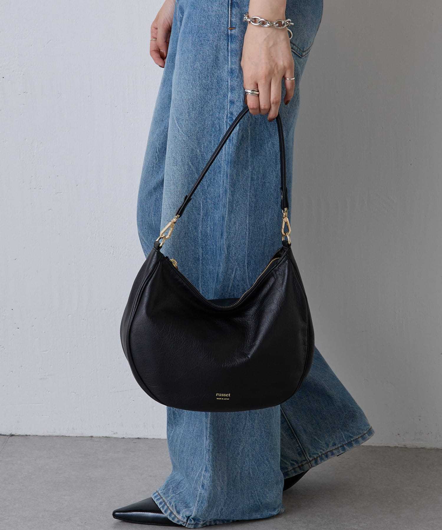 *4-6 WEEKS* (1447)Russet Soft leather 2-way shoulder bag