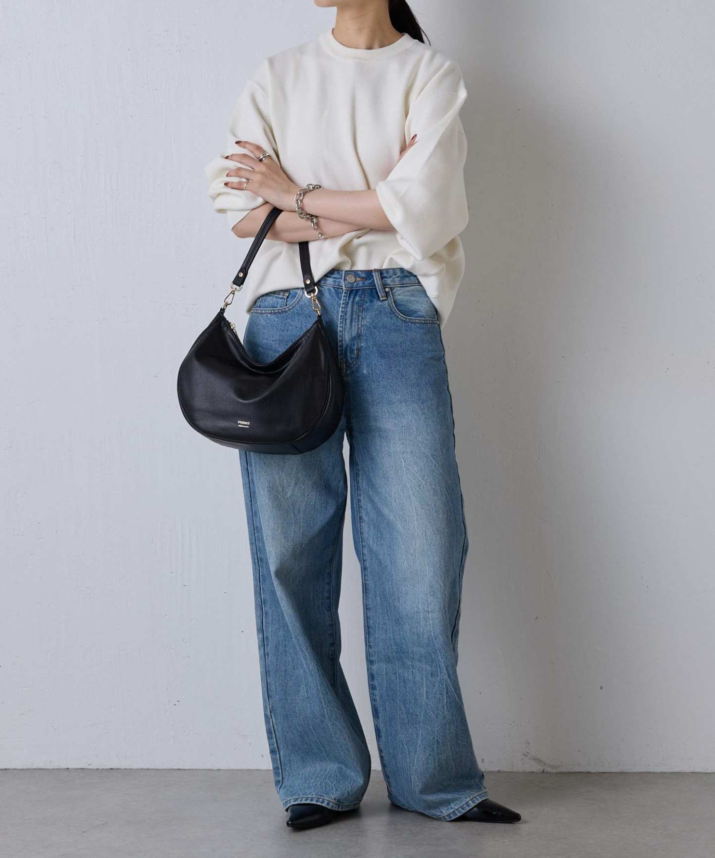 *4-6 WEEKS* (1447)Russet Soft leather 2-way shoulder bag