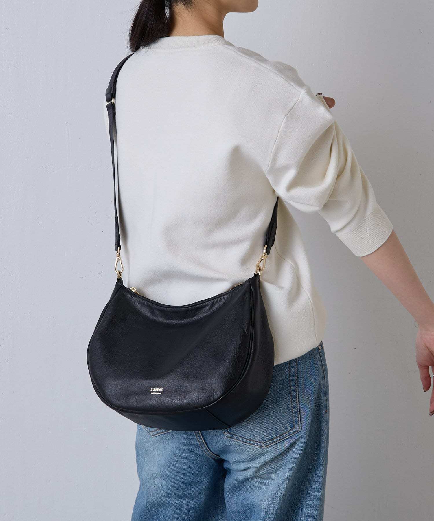 *4-6 WEEKS* (1447)Russet Soft leather 2-way shoulder bag