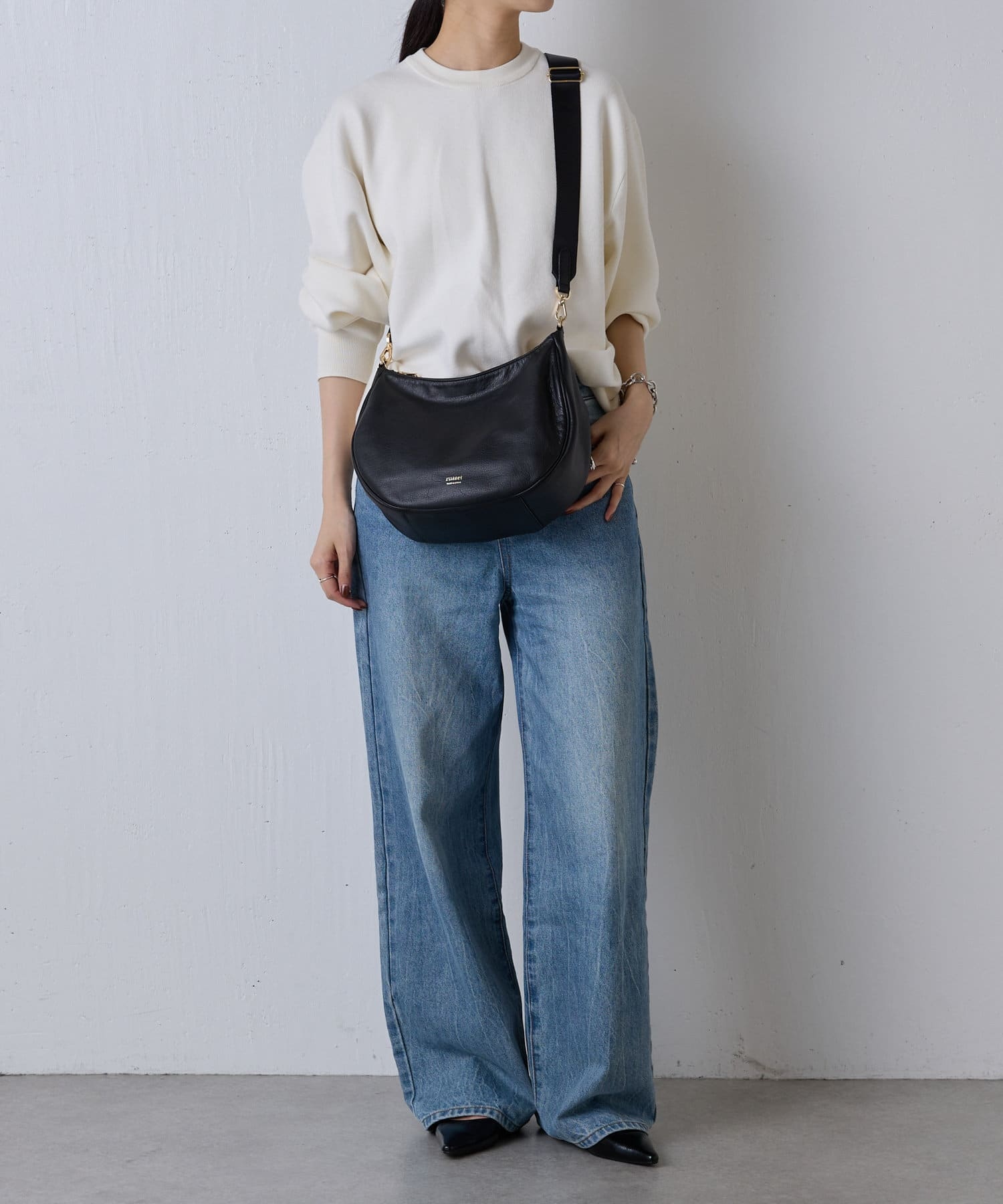 *4-6 WEEKS* (1447)Russet Soft leather 2-way shoulder bag