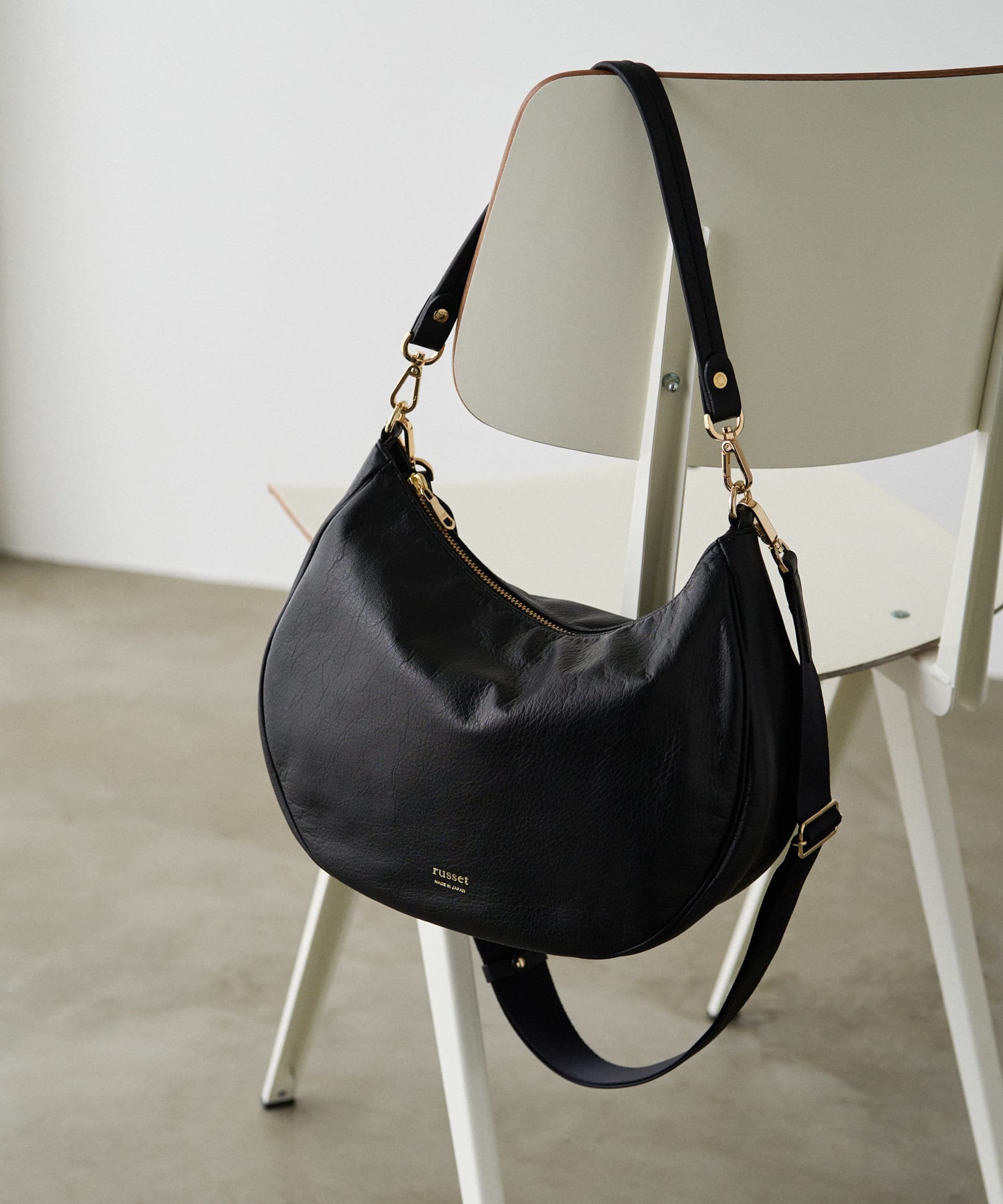 Russet Soft leather 2-way shoulder bag